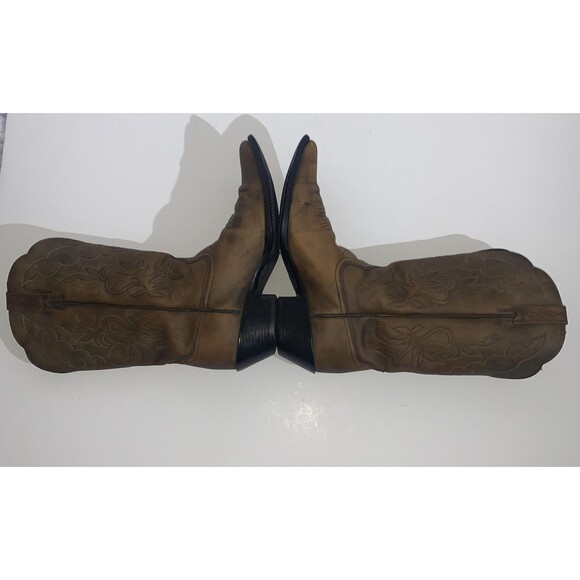 Ariat Boots Womens Size 9 Brown Leather Western Cowboy Pointed Toe Style 15779 - Picture 7 of 10